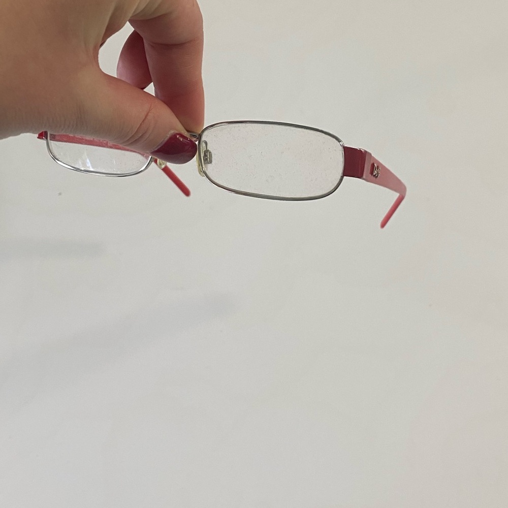 D&G Red Rectangular Vision Glasses - image 3